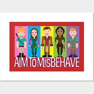 Aim to Misbehave Posters and Art